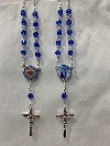 Auto Rosary with Mary, Refuge of Holy Love and United Hearts Complete Image 2 sided middle medal