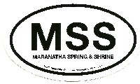 Sticker: Maranatha Spring and Shrine