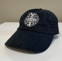 Hat:St Benedict Medal Ball Cap Black/White