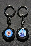 Keychain: Rotating Full Color Images of Mary Refuge of Holy Love and The Complete Image of the United Hearts