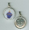 Medal: Mournful Heart of Jesus Medal With Color Front (3/4