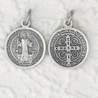 Medals: St. Benedict Bracelet 1/2" Medal (5 Pack)