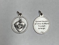 Medal: United Hearts Scapular Medal with English Insert