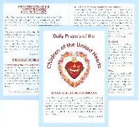 Prayer Card: Daily Prayers of the Children of the United Hearts Bifold Card 5 pack