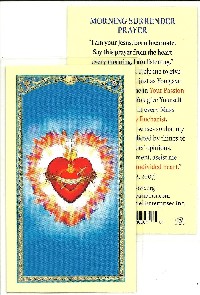 Prayer Card Laminated: Morning Surrender Prayer (English)