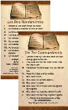 Prayer Card: Ten Commandments (English/Spanish)