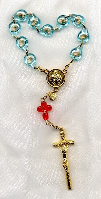 Small Rosary of the Unborn with ENGLISH paper  booklet