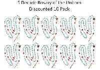 Large Rosary of the Unborn with ENGLISH booklets 10 PACK
