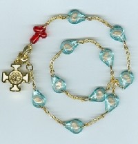 Rosary of the Unborn Double-Wrap Bracelet (Medium, ENGLISH)