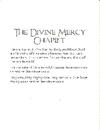 Print Unframed: Divine Mercy 5 x7 English